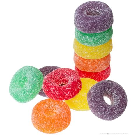 Bulk Ring Shape Colourful Sugar Coated Sweet Fruit Flour Gummy Chewy