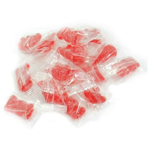 Individually Wrapped Red Gourmet Gummy Bears