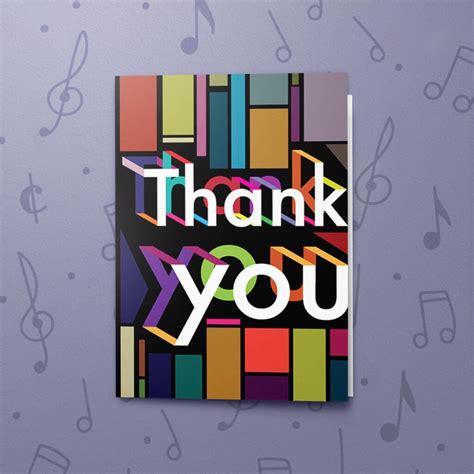 Thank You Musical Thank You Card Bigdawgs Greetings
