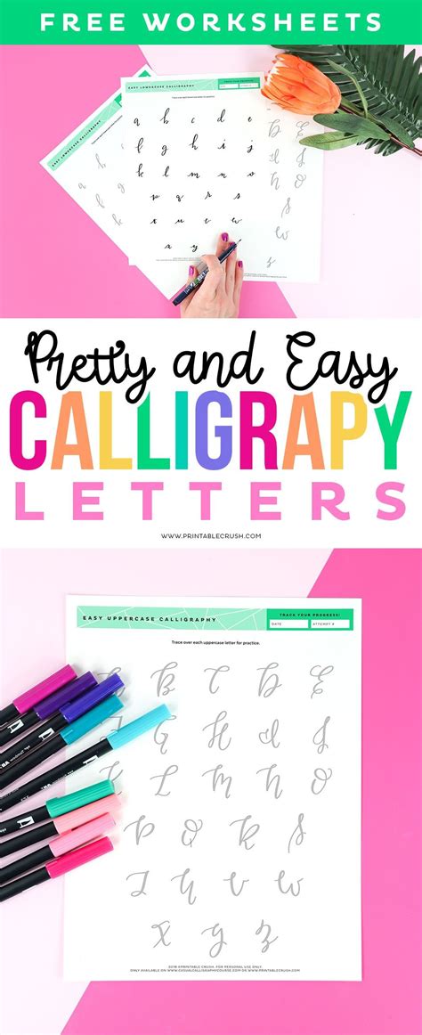 Presenting advice and instruction on a more basic it takes absolute beginners by the hand and walks them through 15 key alphabets. Easy Calligraphy Letters Practice - Hand-Lettering ...