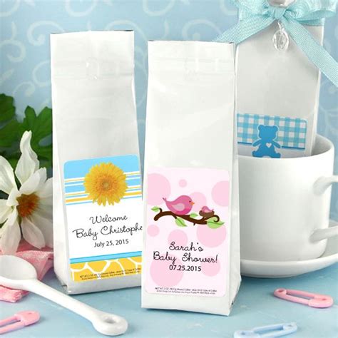 Personalized Baby Shower Gourmet Coffee Favors Tall Bag Famous
