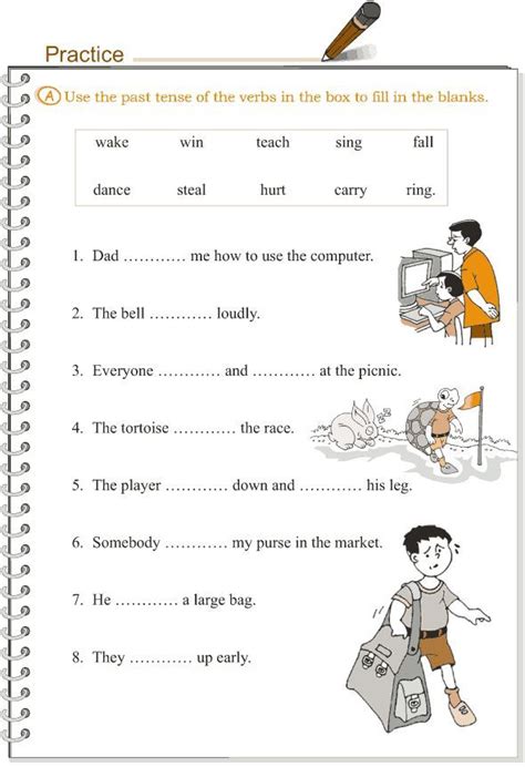 Past Tense Worksheets For Grade 1 Pdf Kidsworksheetfun