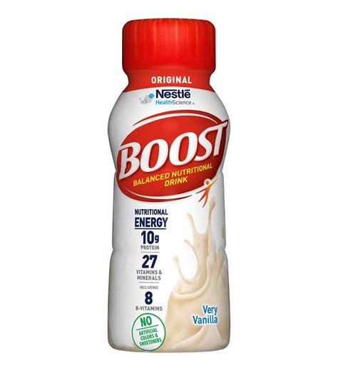 Boost Original Ready To Drink Nutritional Drink Very Vanilla 12 8