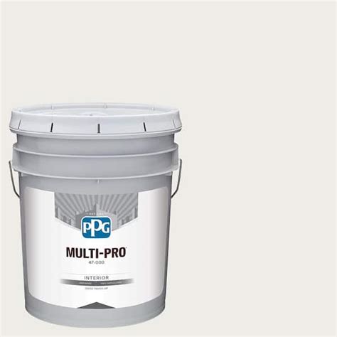 Multi Pro 5 Gal Ppg1025 1 Commercial White Semi Gloss Interior Paint