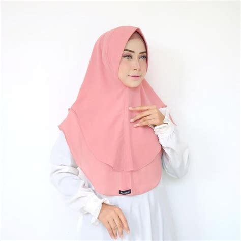 Jual Jilbab Khimar 2 Layer Ceruty Jilbab Instant Di Lapak Faza