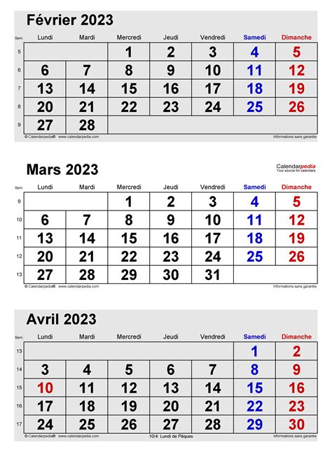 Calendrier Mars 2023 Excel Word Et Pdf Calendarpedia