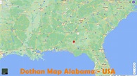Dothan Alabama Carte et Image Satellite