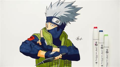 How To Draw Kakashi Hatake Step By Step Drawing Tutorials