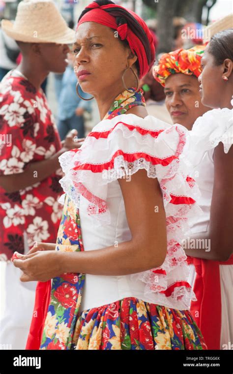 Caracasvenezuela People Dressed In Costumes To Celebrate The Dance Of