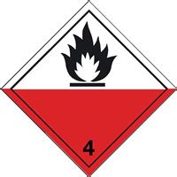 Class 4 Flammable Solids Signs BUY ONLINE From Euroscreens UK Ltd