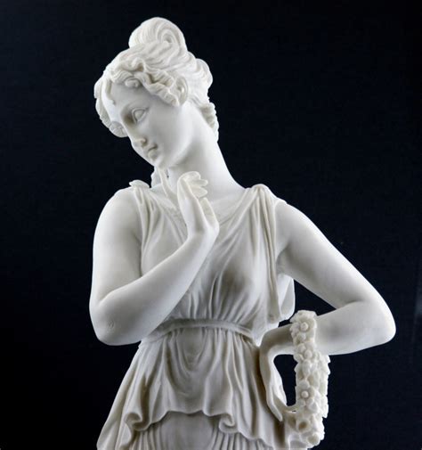 Dancer Canova Museum Copy Female Greek Cast Marble Large Sculpture Statue