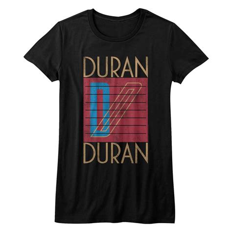 Duran Duran Juniors T Shirt Logo Black Tee Rock Band Tees Rock T