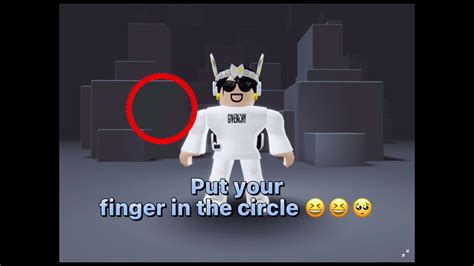 Put Your Finger In The Circle ⭕️ Roblox Trend Robloxedit Youtube