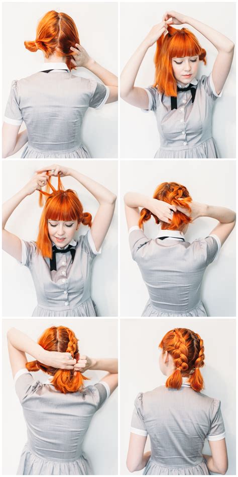 How to french braid a small piece of hair. Pin on hair + makeup