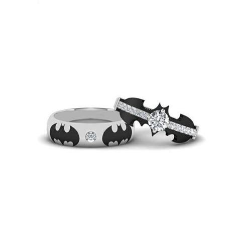 Buy Batman Fame Engagement Ring For Couple Sj7134 Free Shipping