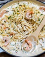Creamy Shrimp Alfredo Pasta - Recipe Video | Blondelish.com