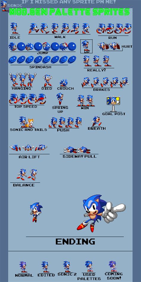 Sonic Mod Gen Sprites Mod Gen Project Classic Sonic By 020