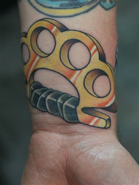 Brass Knuckles Tattoo By Matt Stankis Wilmington De Tattoo Work