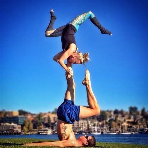 Gorgeous Shots Of Couples Doing Yoga To Inspire Your Day Acroyoga Couple Couples Yoga Acro Yoga