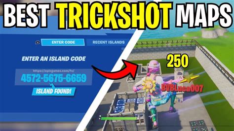 Top 5 Best Fortnite Trickshot Maps With Codes Youtube