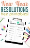 Printable New Year Resolutions for Adults & Kids – Scrap Booking
