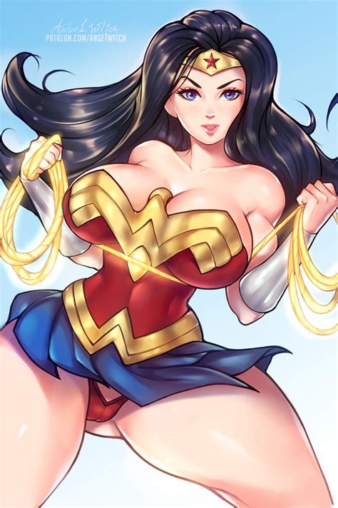 Rule 34 Ange1witch Black Hair Comic Dc Dc Comics Large Breasts Lasso