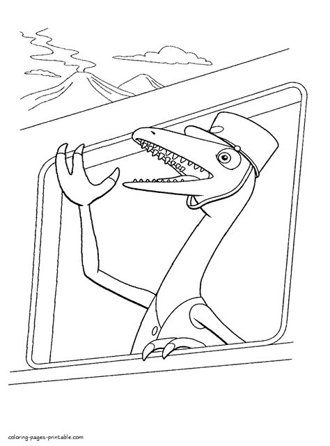 We have collected 36+ dinosaur train coloring page images of various designs for you to color. This is Mr.Conductor || COLORING-PAGES-PRINTABLE.COM