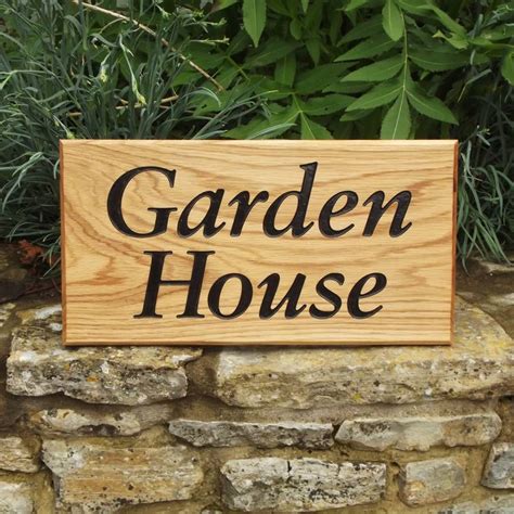 Personalised Oak House Sign By England Signs