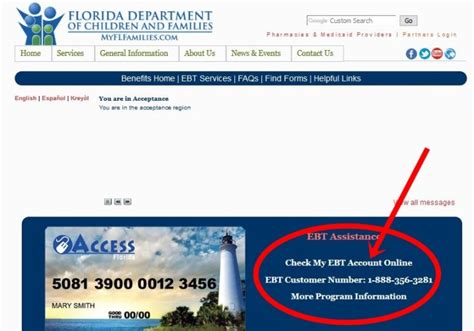 Welcome to florida department of children and families automated community connection to economic self sufficiency (access). Florida EBT Card Balance - EBT Card Florida Check Balance