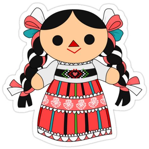 Maria 4 Mexican Doll Stickers By Alapapaju Redbubble