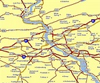 Area Map of Harrisburg