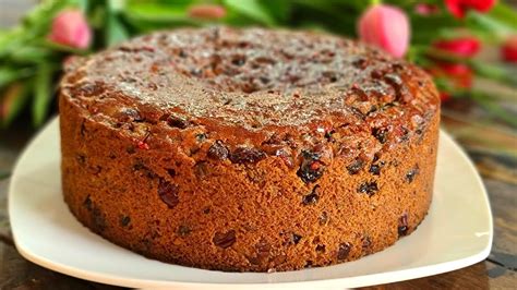 Easy And Simple Fruit Cake Recipe Subtitles Youtube Simple Fruit