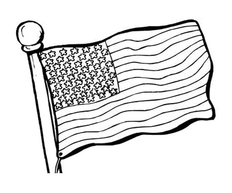 Simple American Flag Coloring Page Coloring Pages