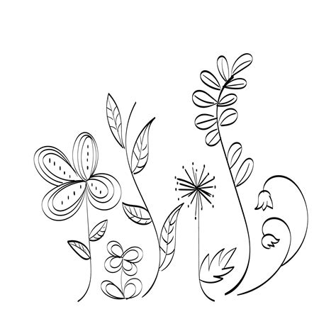 Printable Flower Embroidery Pattern Design 8485016 Vector Art At Vecteezy