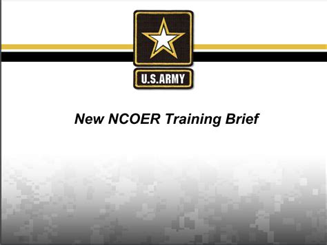 New Ncoer Training Brief Powerpoint Ranger Pre Made Military Ppt Classes