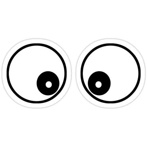 Googly Funny Cartoon Eyes Toon T Shirt And Top Stickers By Deanworld