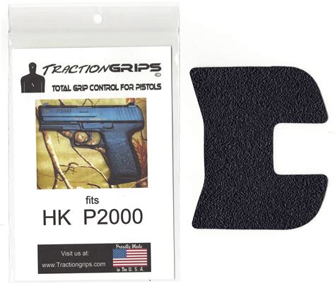 Tractiongrips Rubber Grip Tape Overlay For Hk P2000 Pistol Handk 9mm