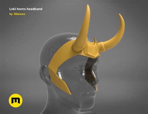 Loki Horns Headband 3d Model 3d Printable Cgtrader