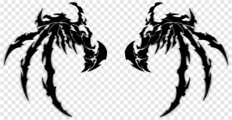 Demon Tattoo Devil Symbol Demon Wings Monochrome Png Pngegg