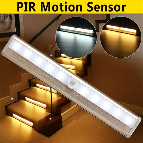 Click to add item patriot lighting® dualux integrated led dual head motion sensor security flood light to the compare list. Novashion 10 LED Under Cabinet Lighting, Battery Operated ...