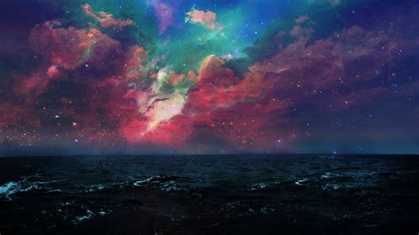 Space Sea Night Wallpapers Hd Desktop And Mobile