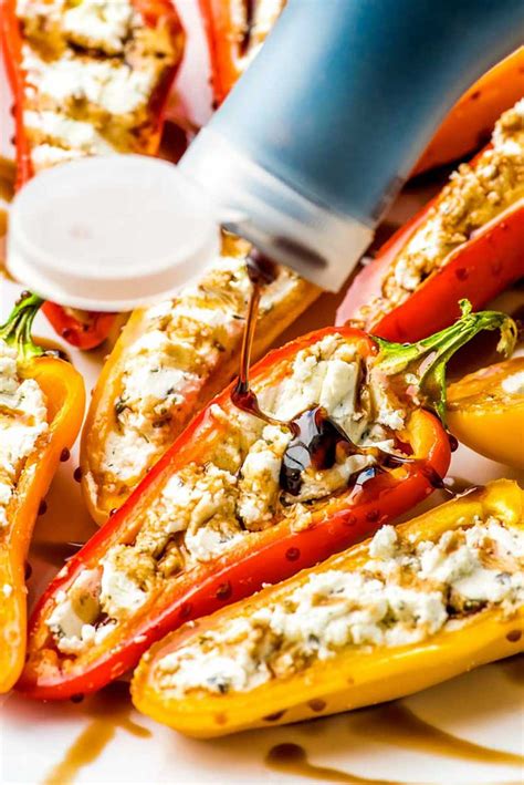 Goat Cheese Stuffed Mini Peppers Homemade Hooplah