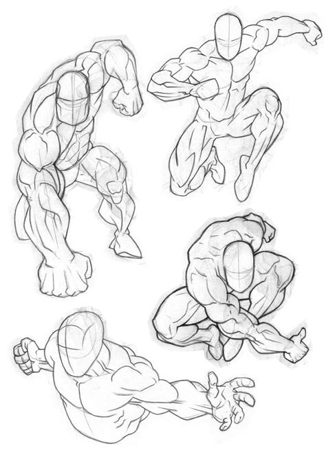 Some Sketches Of Different Poses And Body Parts