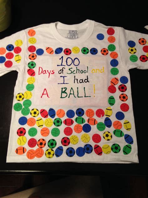 100 Day Of School T Shirt Foam Stickers 100th Day Of School Crafts