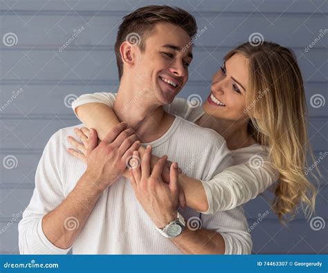 Beautiful Young Couple Stock Image Image Of Affection 74463307