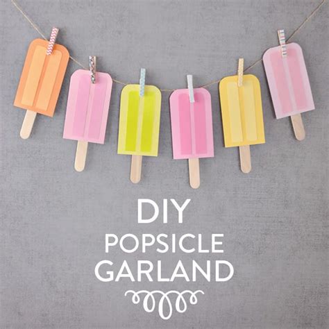 Diy Popsicle Garland Vicky Barone Summer Party Decorations