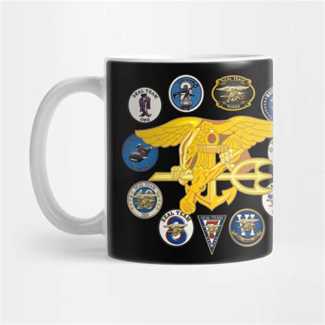 Navy Seal Trident And Seal Teams Navy Seals Mug Teepublic Navy