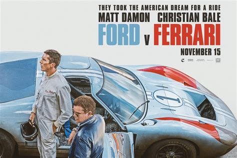 Our intrepid reporter, having been invited to a sneak preview of ford v ferrari shown on november 6th, filed this review. Movie Review: Ford vs. Ferrari - A Sip of Sports