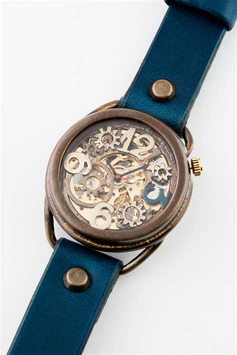 Kino 【機械式腕時計】ハグルマジック 真鍮 ブルー Bonita