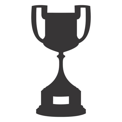 Champions league prize cup sport trophy vector. Trophy cup silhouette 6 - Transparent PNG & SVG vector